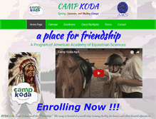 Tablet Screenshot of campkoda.com